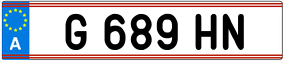 Trailer License Plate